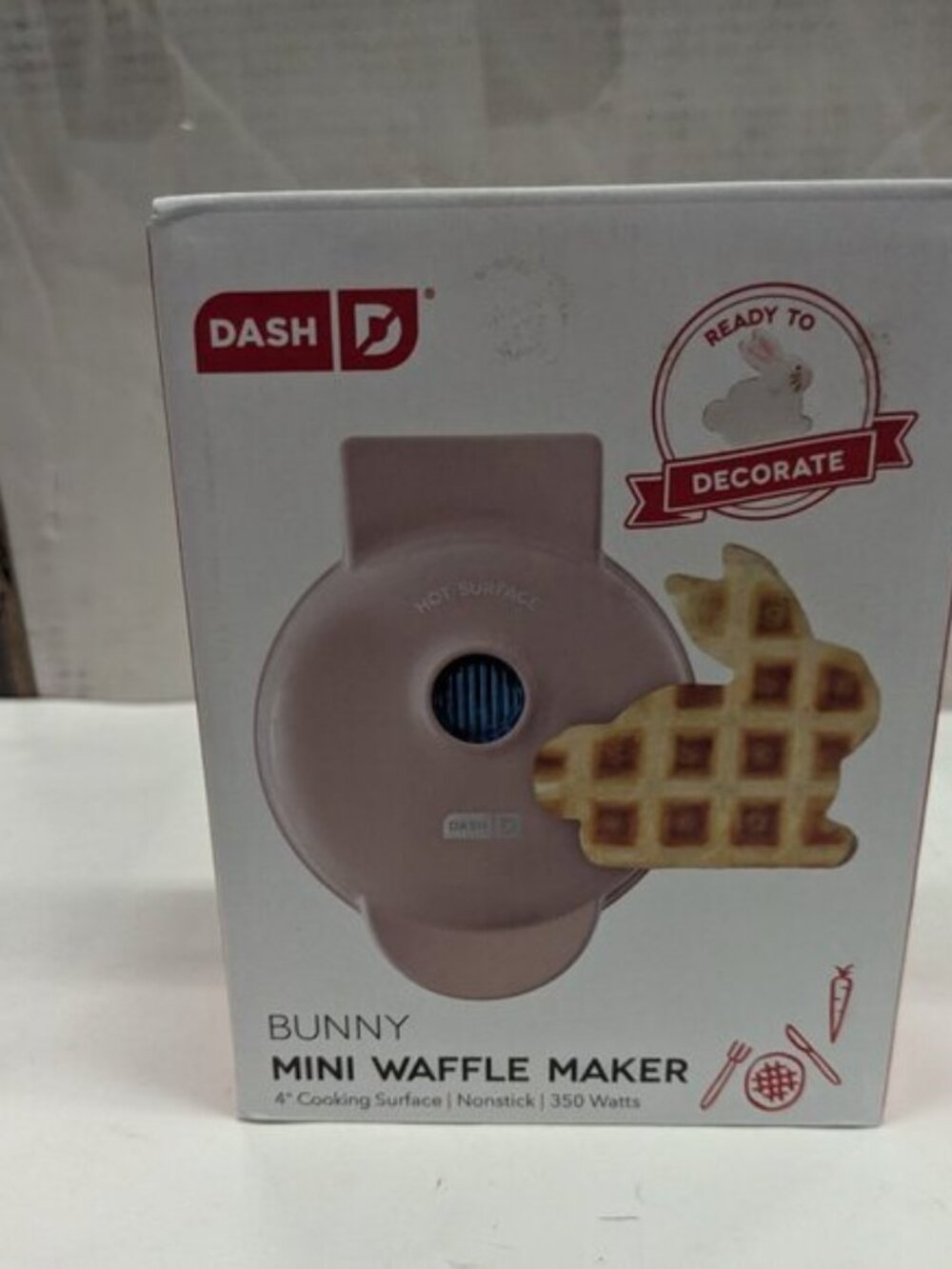 Dash Mini Maker for Bunny Waffles with Easy to Clean, Non-Stick Surfaces (NEW)